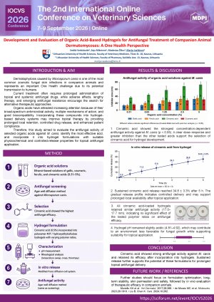 POSTER Development and Evaluation of Organic Acid-Based Hydrogels for Antifungal Treatment of Companion Animal Dermatomycoses A One Health Perspective.pdf